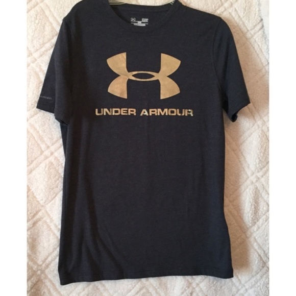 gold under armour shirt